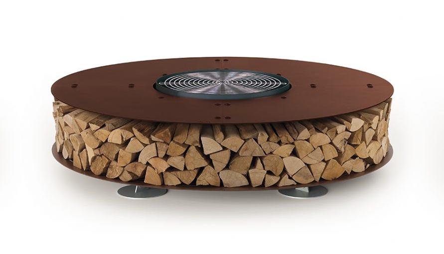 Zero Steel Luxury Outdoor Fire Pit | Dimensions: Ø 100 cm