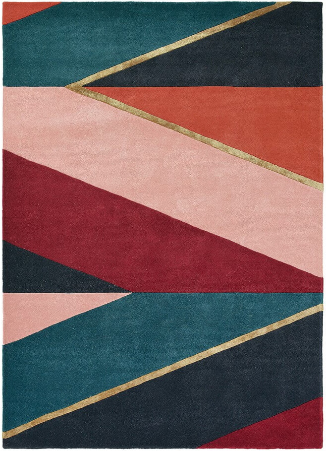 Hand-Tufted Geometric Rug