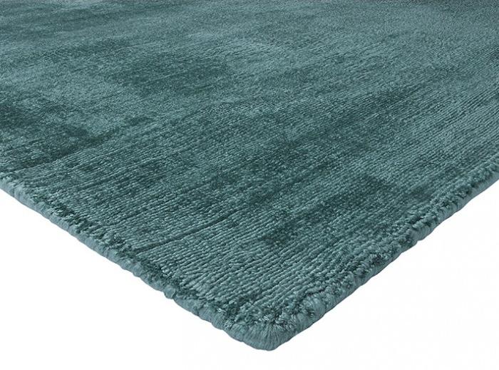 Plain Green Indian Hand-Loom Rug