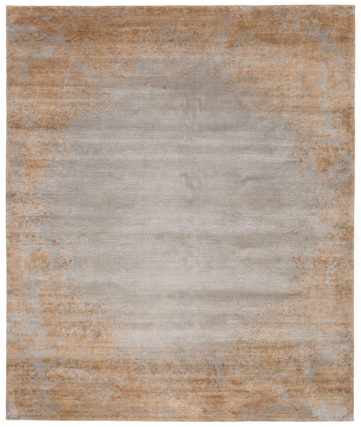 Tornado Hand-knotted Beige / Grey Rug