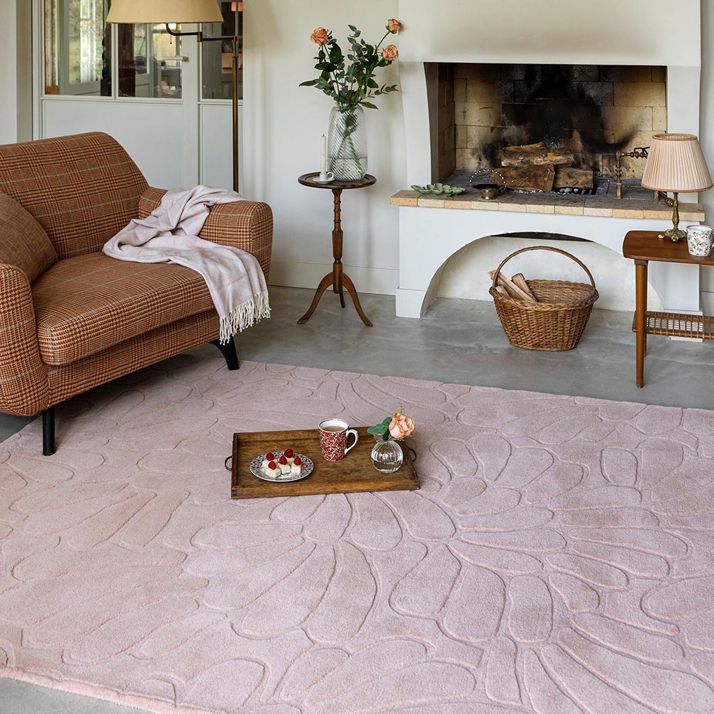 Chalk Pink Petals Rug