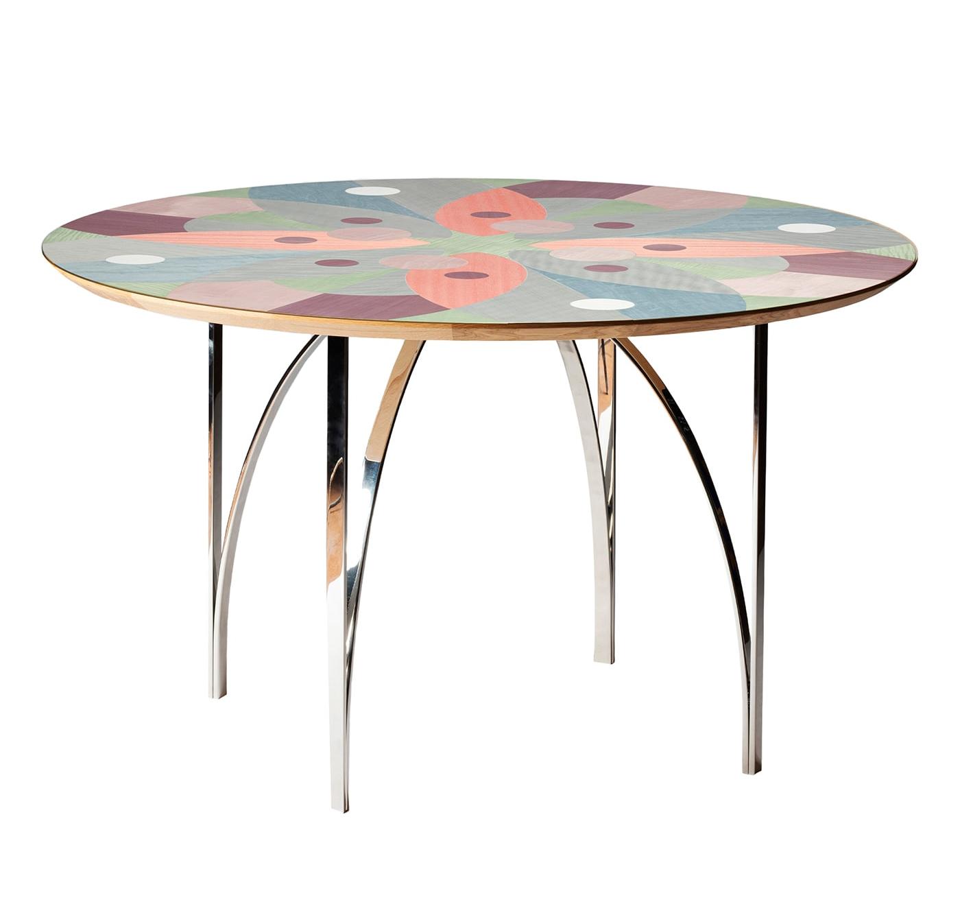Multi-Color Veneered Dining Table