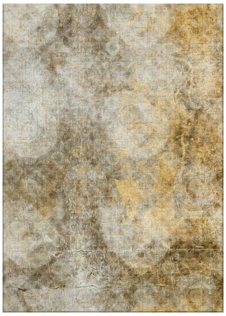 Drops Gold Flatwoven Rug ☞ Size: 6' 7" x 9' 8" (200 x 295 cm)