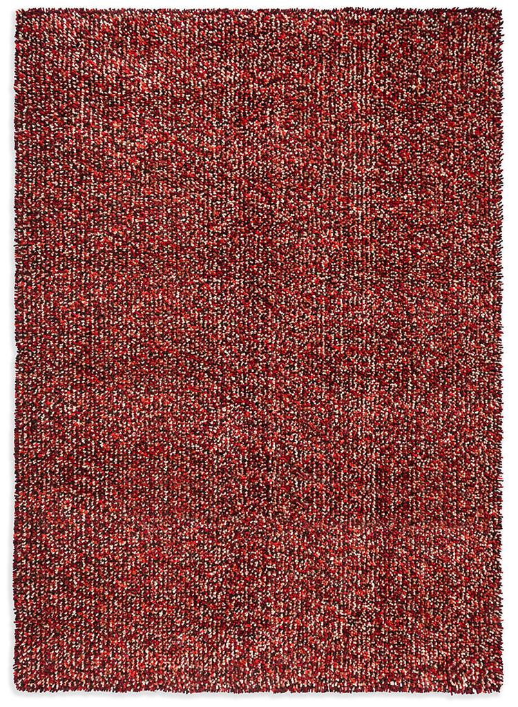 Red Shag Felted Rug