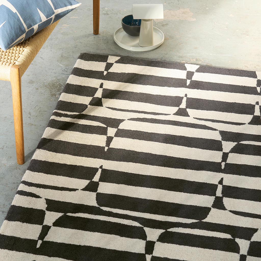 Charcoal Stripe Rug