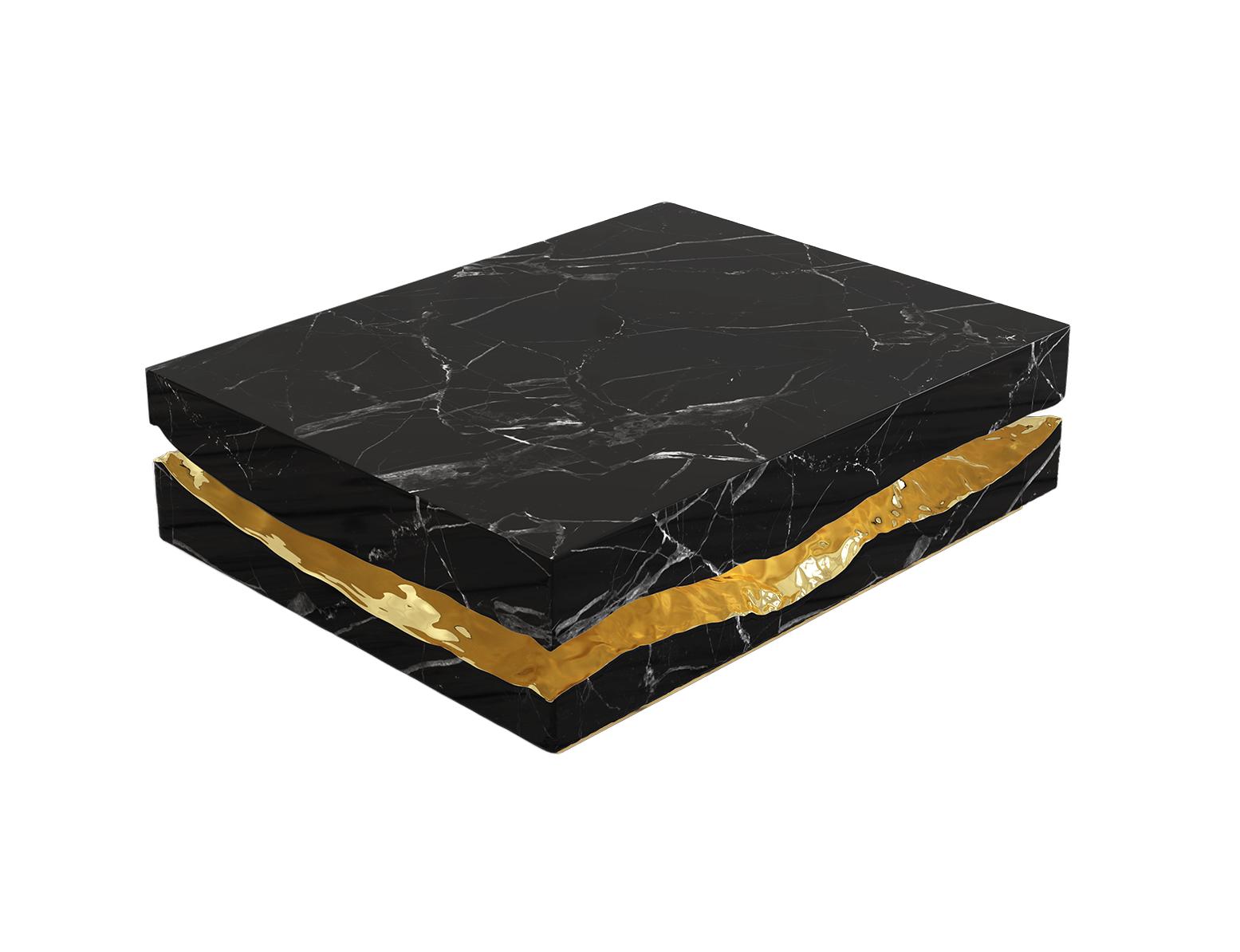 Boulder Nero Stone Table