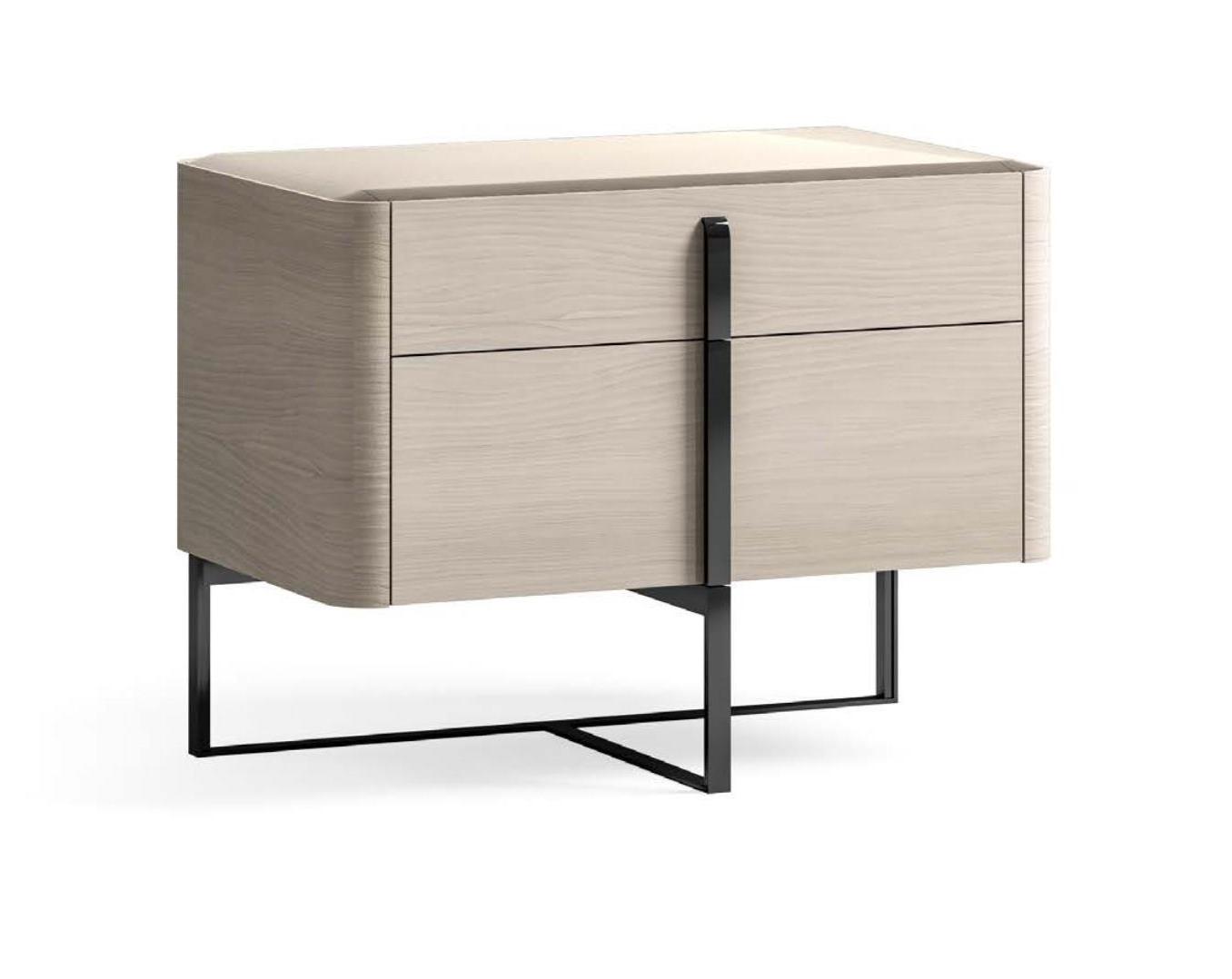 Nightstand with Glass Top 80