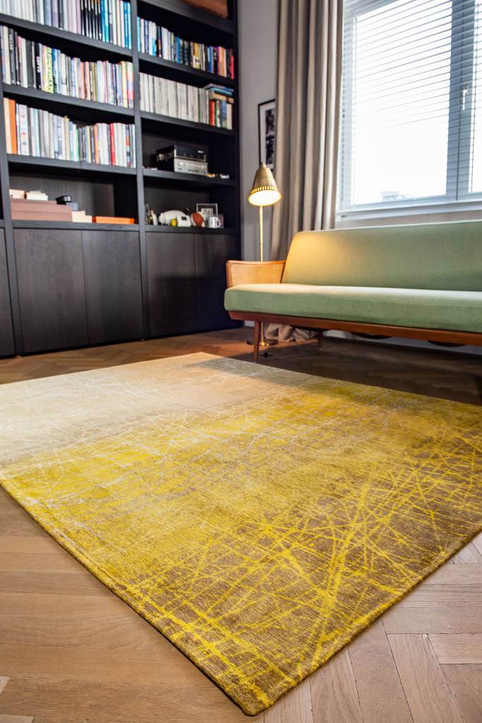 Gradient Gold Jacquard Rug