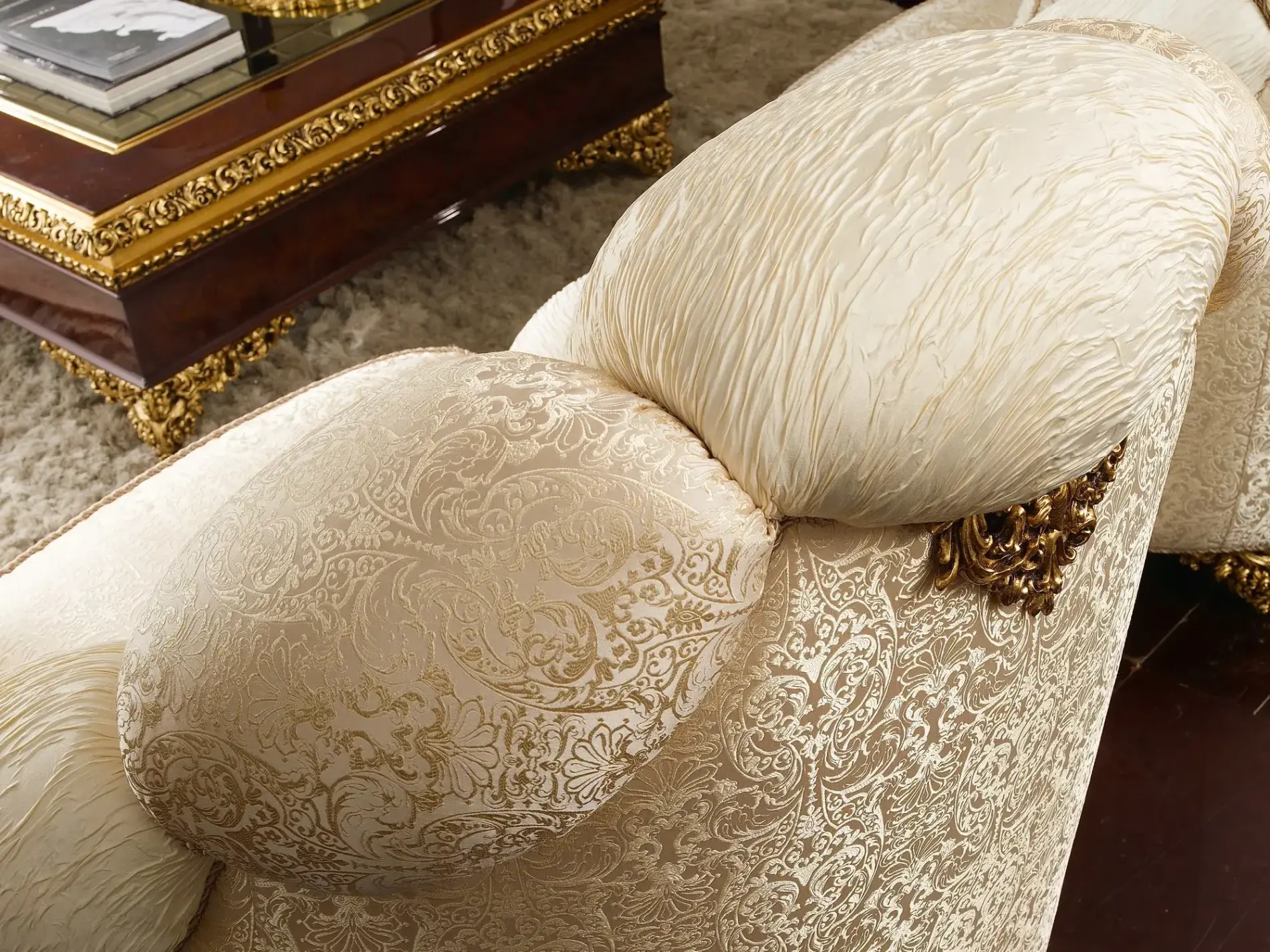 Royal Italian Fabric Armchair