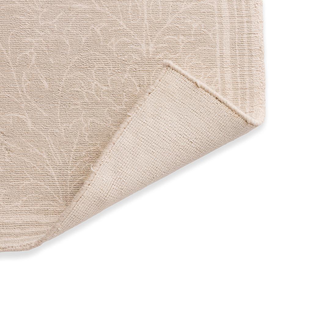 Handloom Dove Cotton Rug ☞ Size: 5' 7" x 7' 10" (170 x 240 cm)