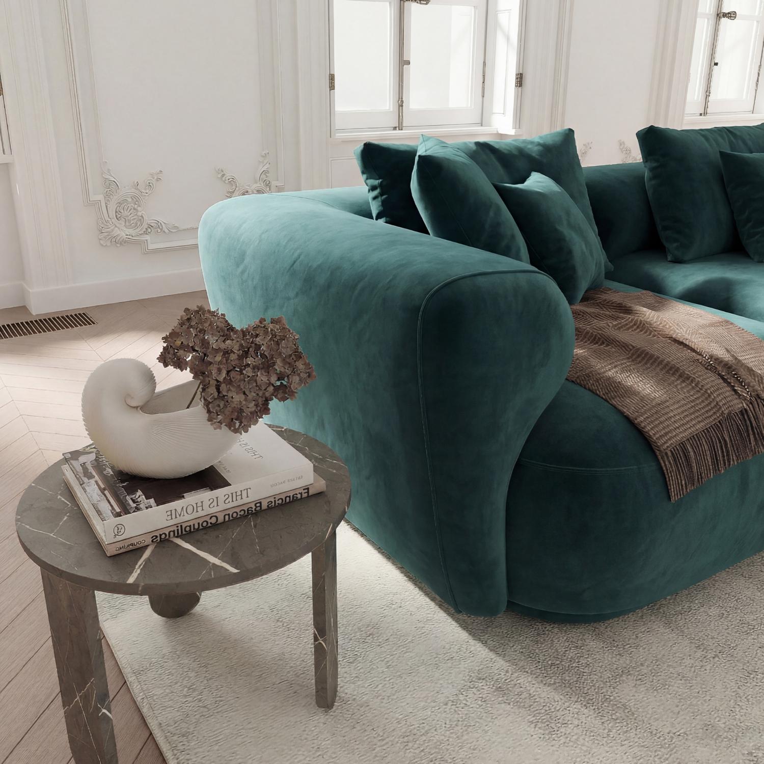 Stone Teal Sofa