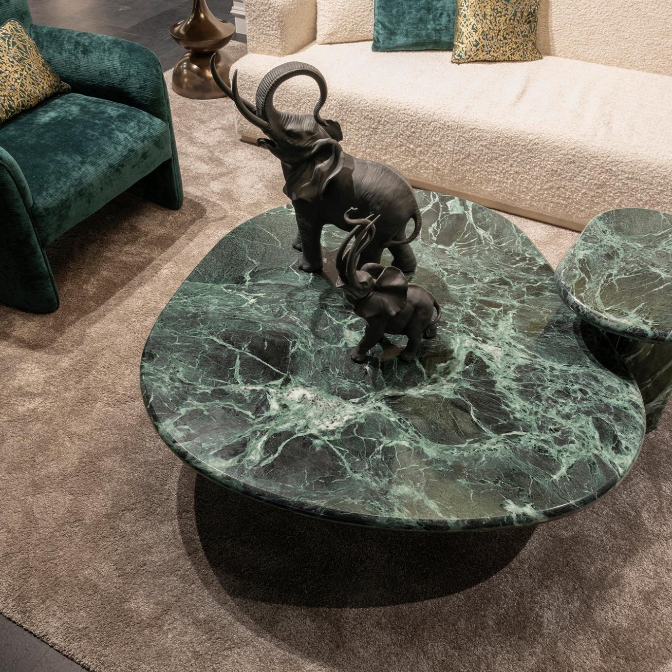 Cloud Green Marble Coffee Table