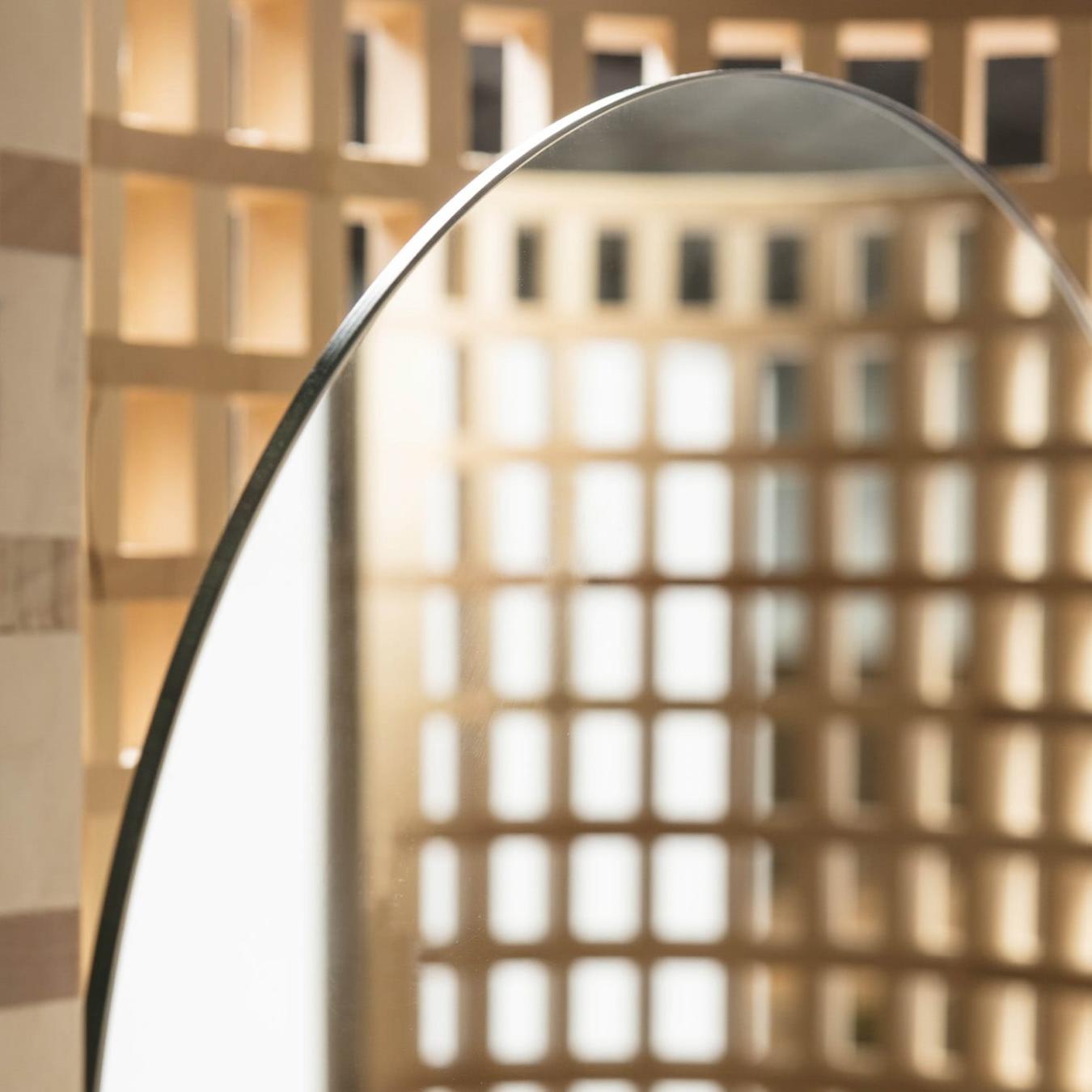 Artisanal Wooden Floor Mirror