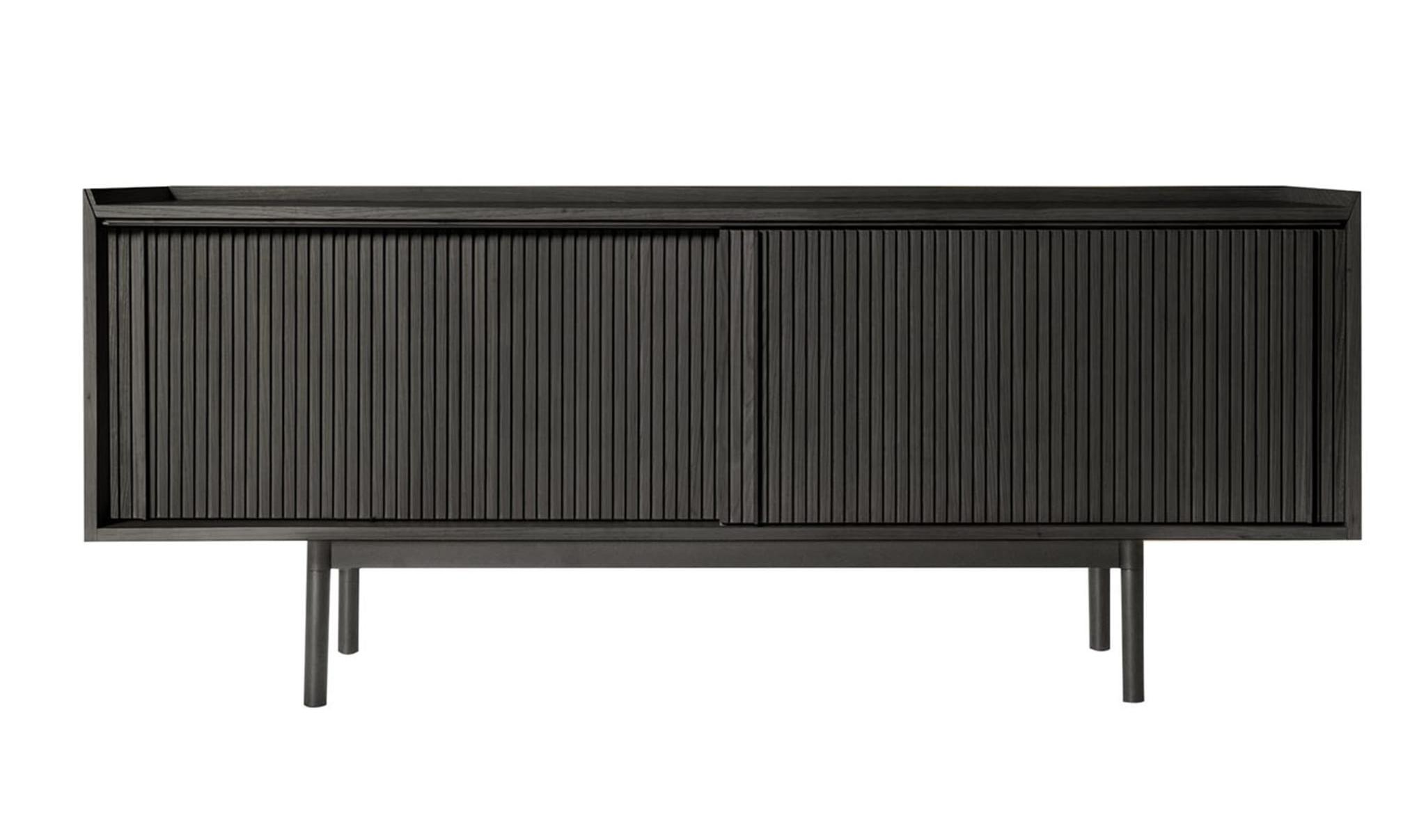 Sipario Low Black 2-Doors Sideboard