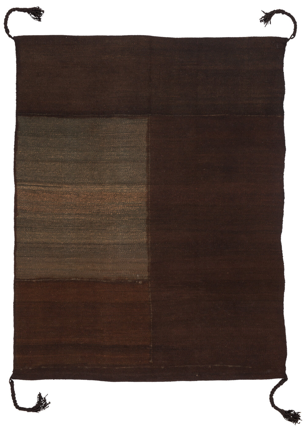 Tribal Hand-Woven Brown Rug