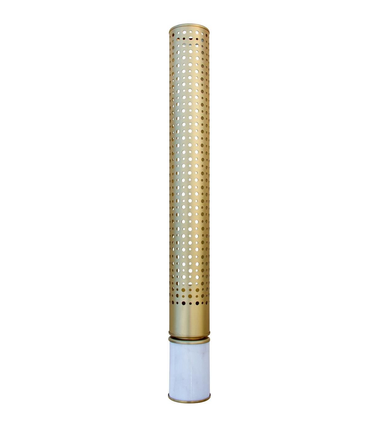 Brass Cylinder Marble Wall Light