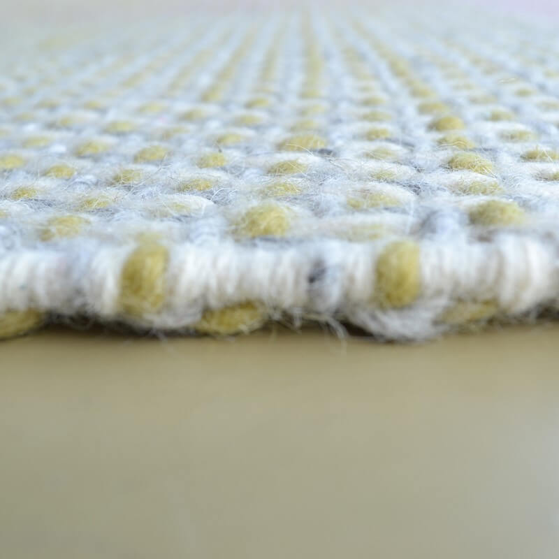 Check Neutral Handwoven Rug