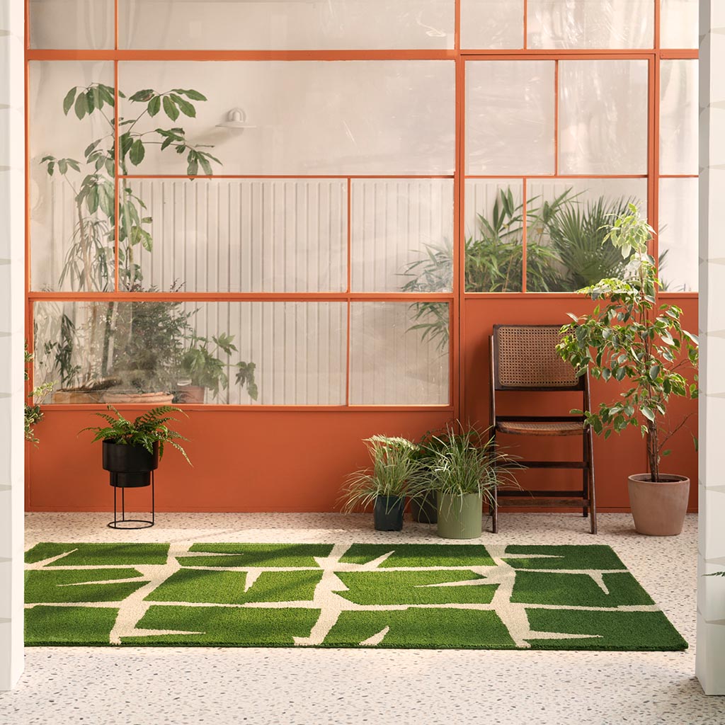 Green Desert Outdoor Rug | Size: 6' 7