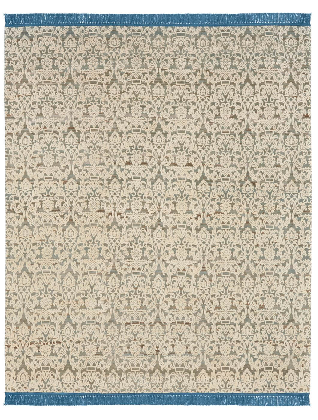 Hand-Knotted Vintage Style Rug