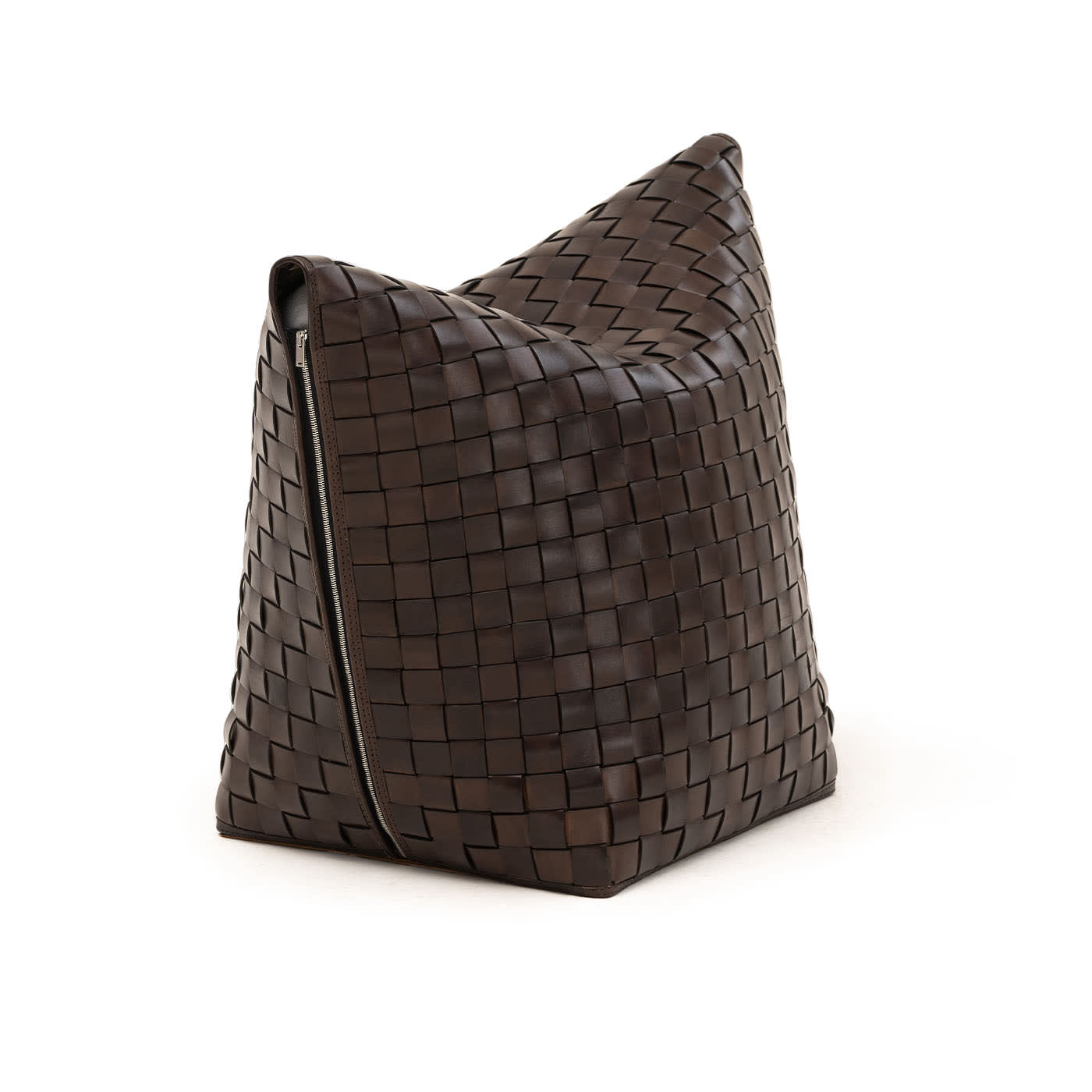 Weaved Mao Brown Bean Bag Chair