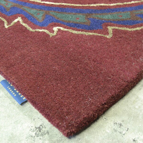 Paisley Burgundy Premium Rug | Size: 5' 7