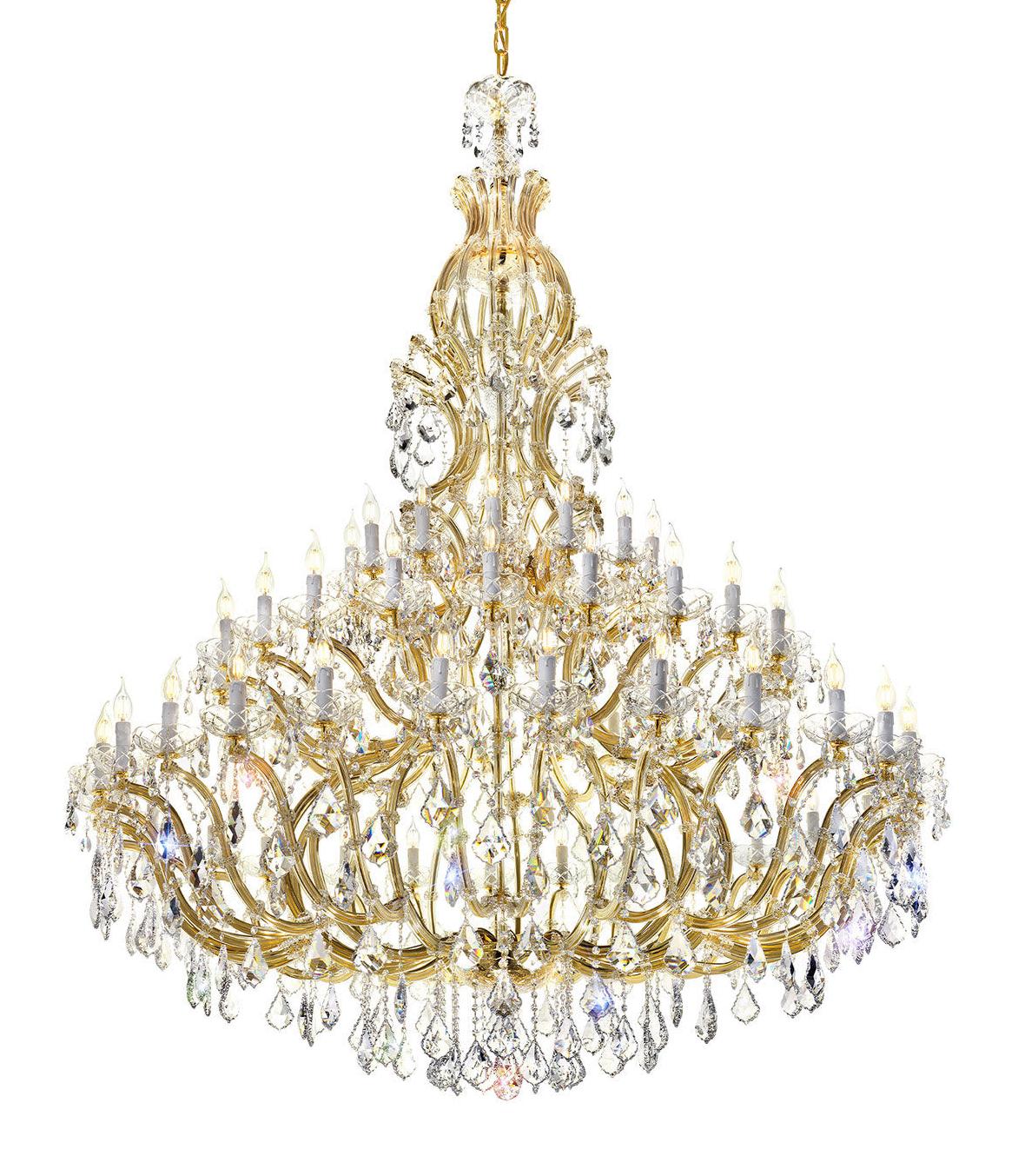 Mariateresa Crystal Chandelier with Gold Finish