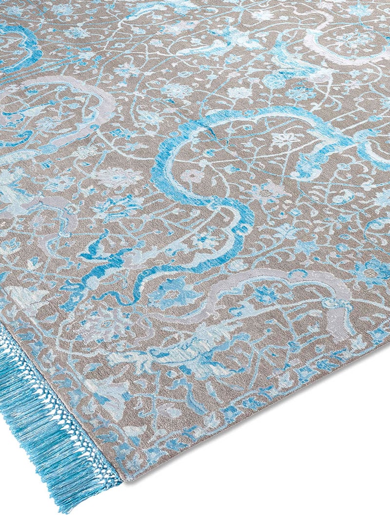 Tabriz Blue Hand Woven Rug