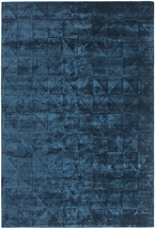 Triangles Blue Rug