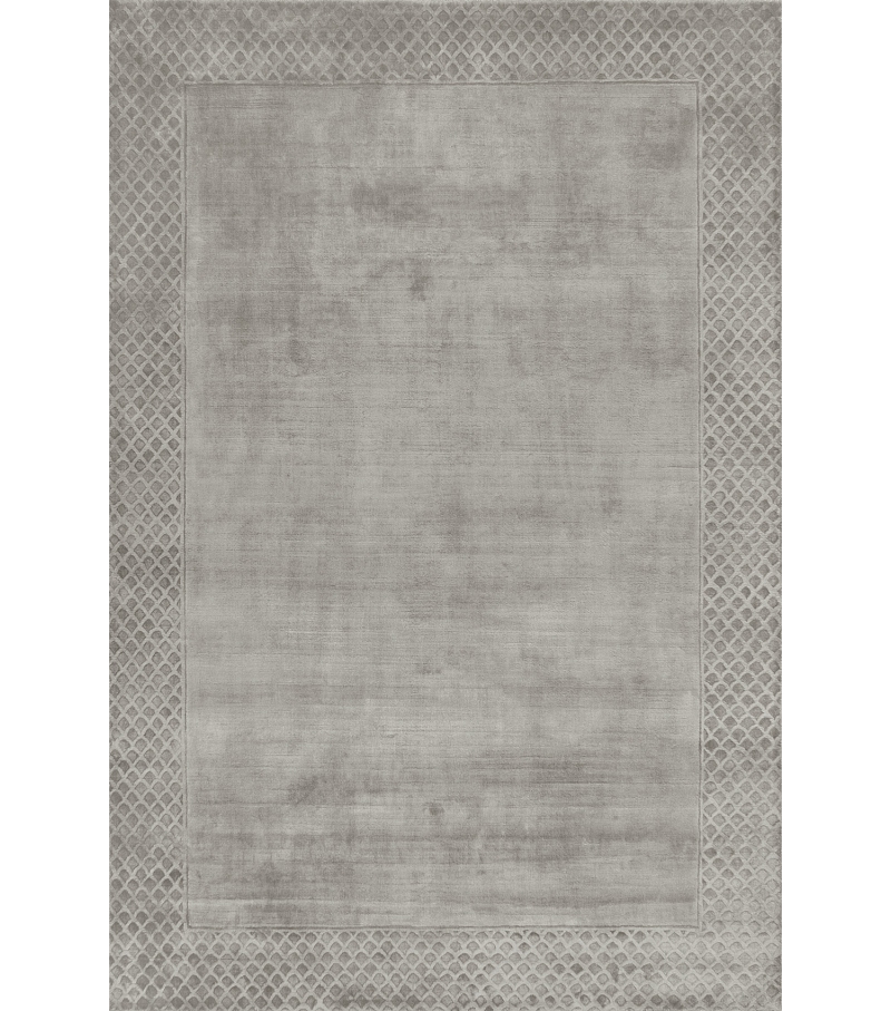 Frame Tencel Hand-Loomed Rug