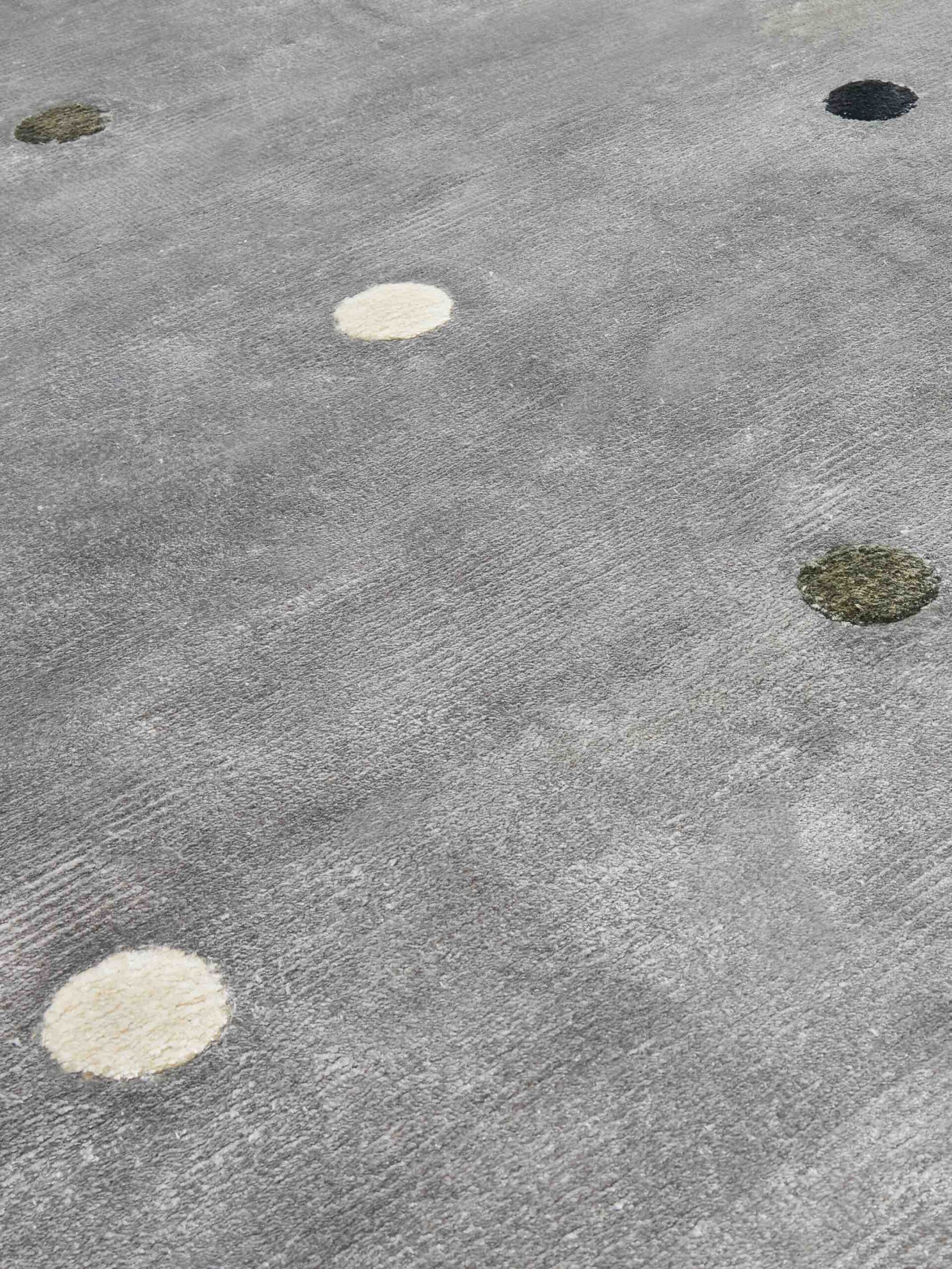 Punti Grey Mix Designer Handmade Rug