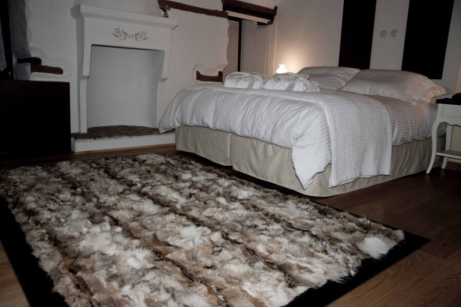 Coyote Real Fur Rug