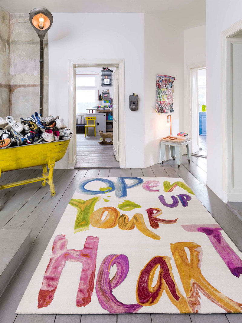 Open Up Your Heart Hand Knotted Rug