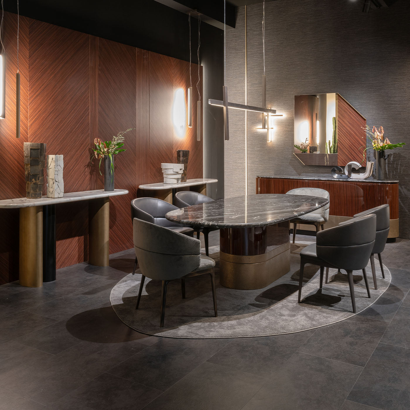 Alma Black Leather Dining Chair