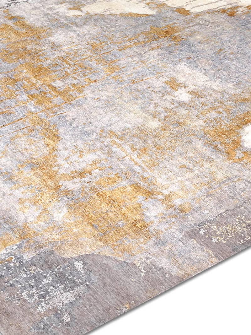 Stereo Gold Hand Knotted Rug