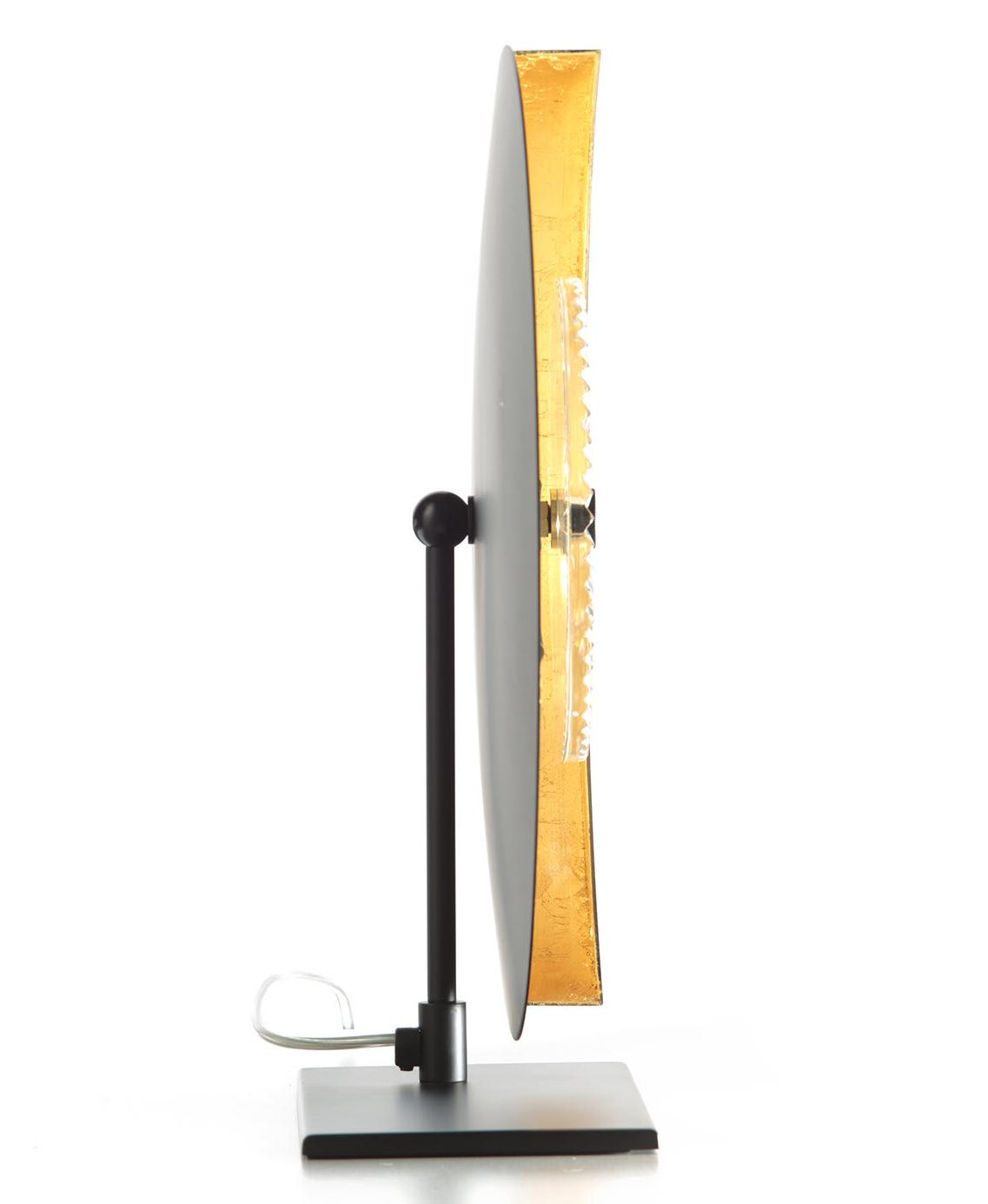 Eye Gold Leaf Crystal Table Lamp