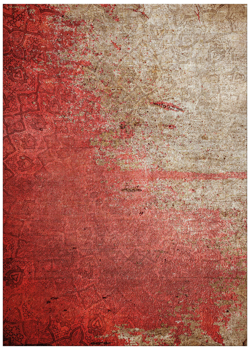 Flatwoven Taftan Red Rug | Size: 5' 7