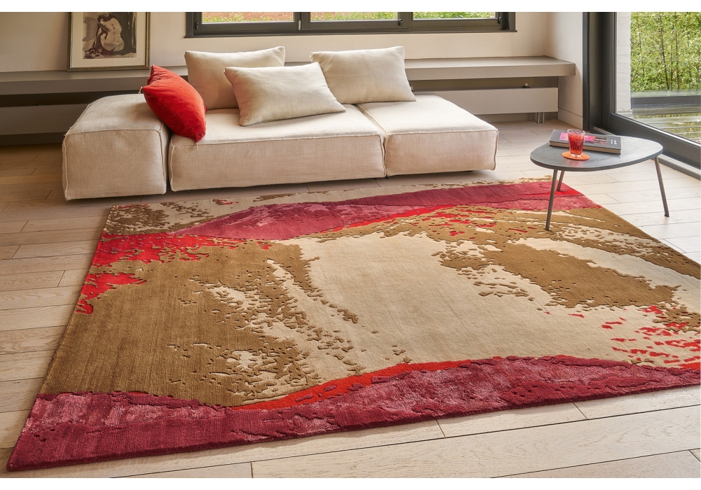 Mount Wool / Viscose Hand-Knotted Rug
