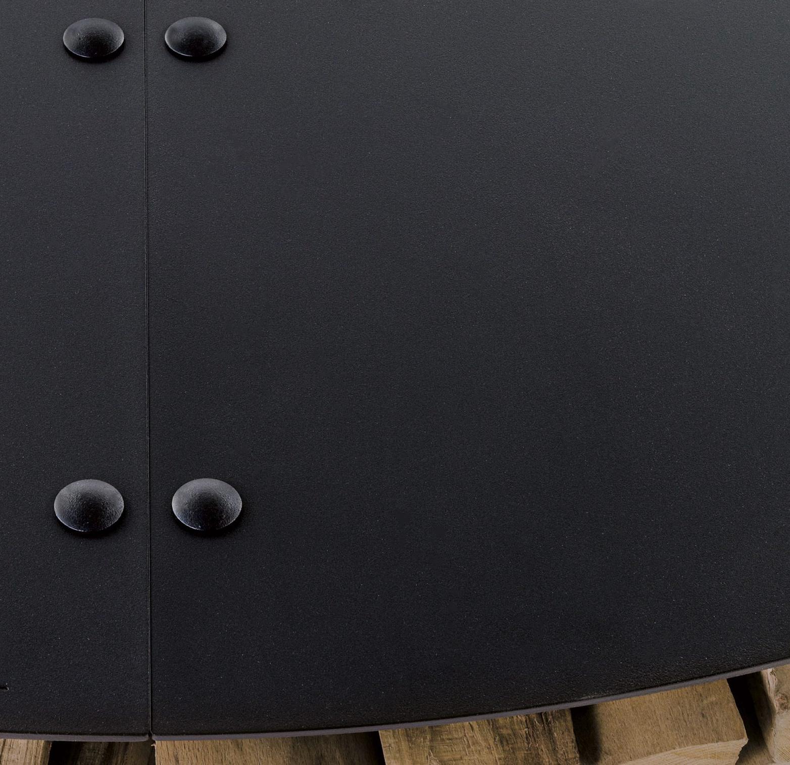 Zero Steel Black Outdoor Fire Pit