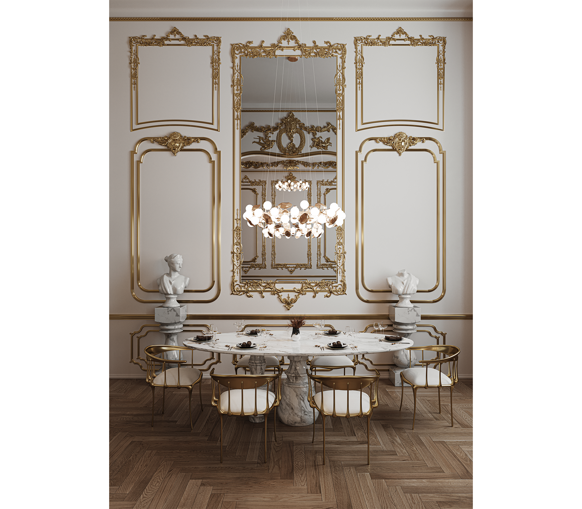 Obsidian Oval Estremoz Dining Table