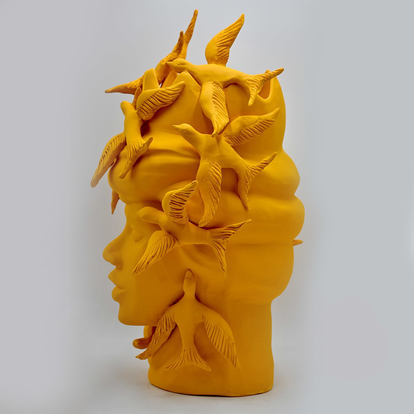 Moor's Head Orange Sculpture