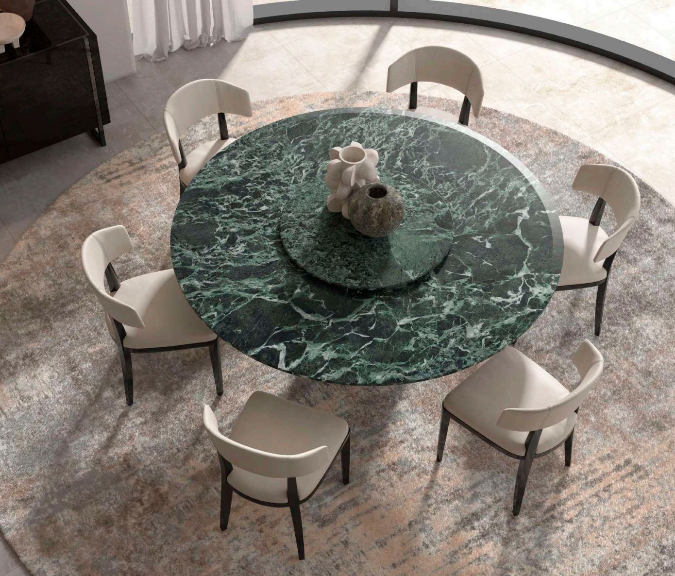 Round Marble Table 180 cm