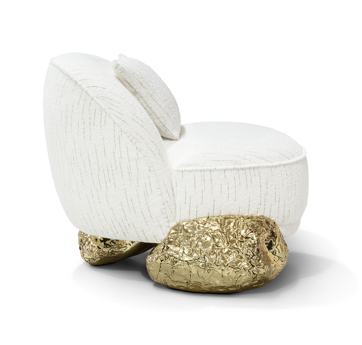 Angora White Armchair