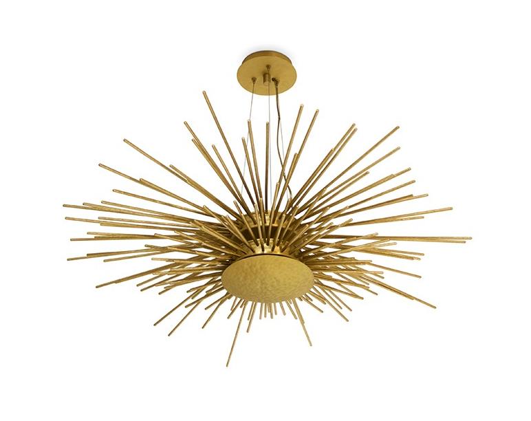 Sun Brass Suspension Light