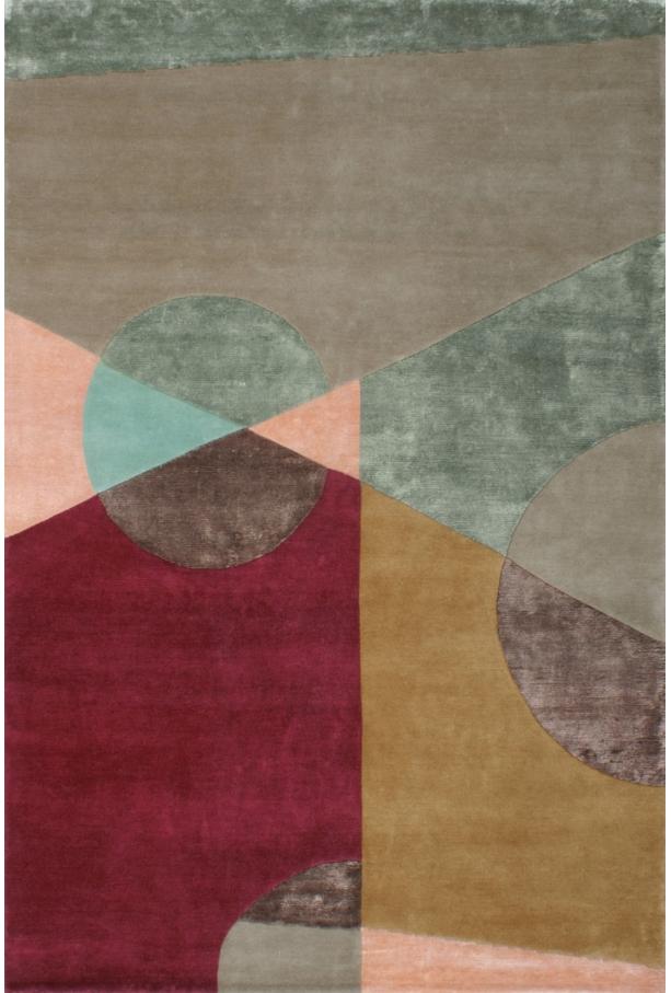 Spectacular Wool / Viscose Hand-Knotted Rug