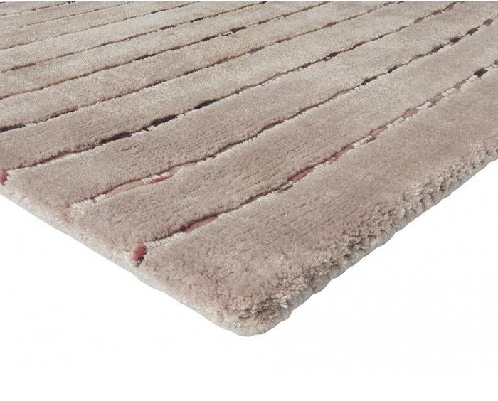 Striped Wool / Viscose Sitap Rug | Size: 6' 7