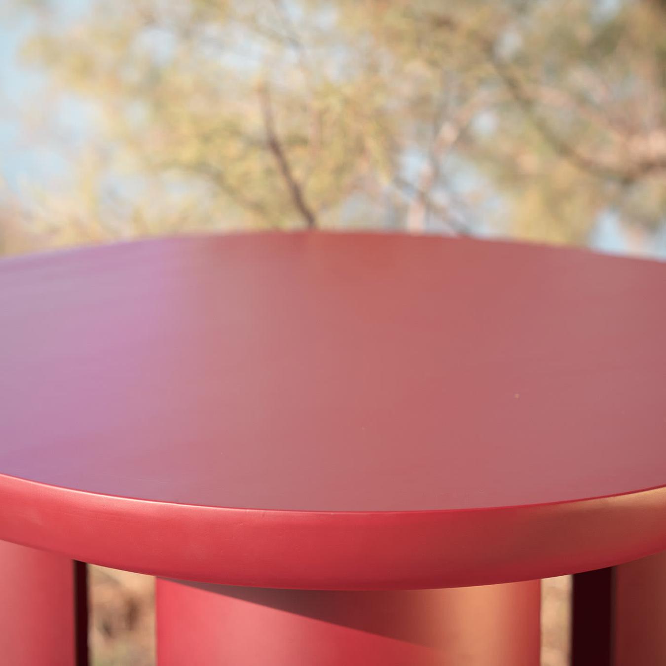 Red Dining Table