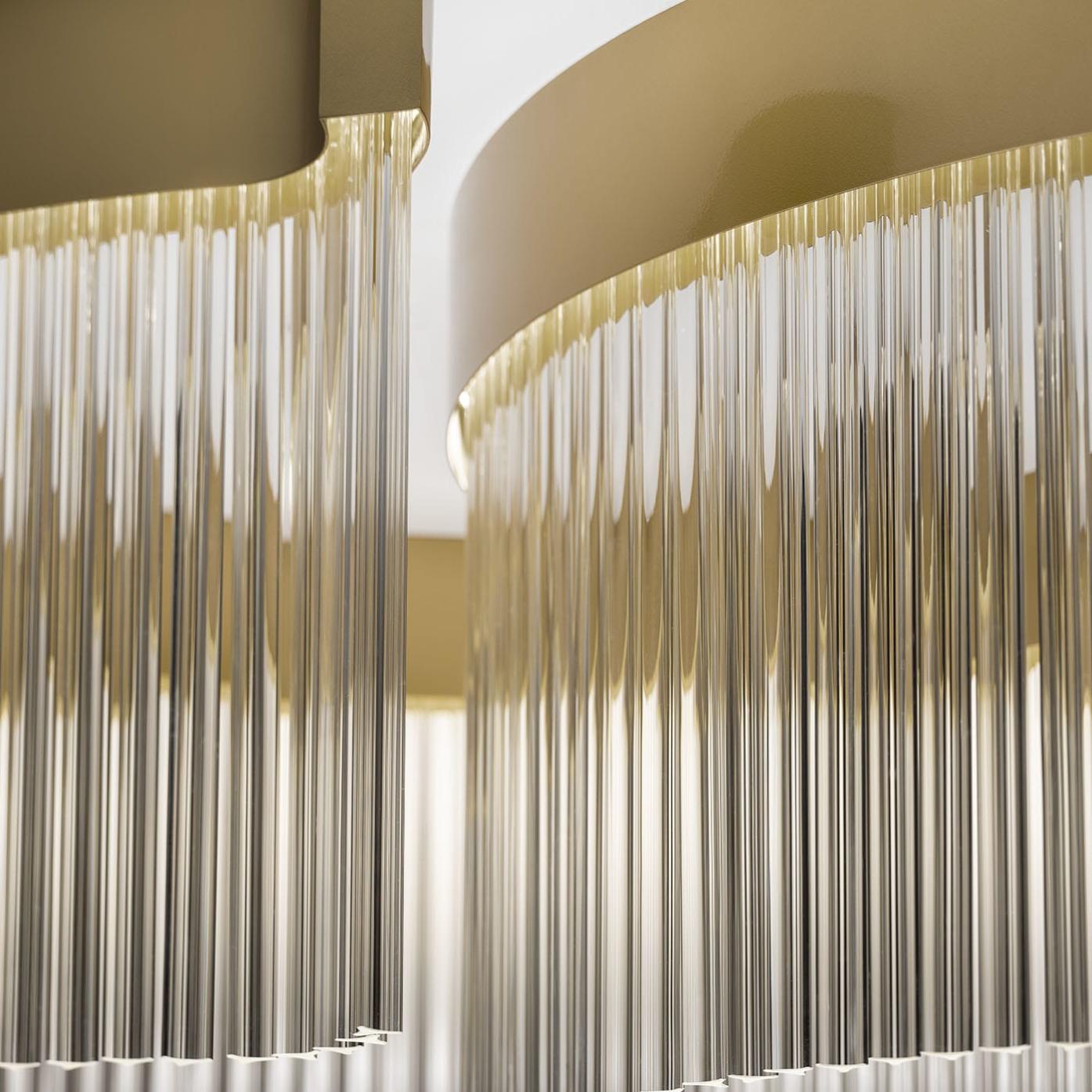 Mezza Luna Contemporary Sculpture Chandelier