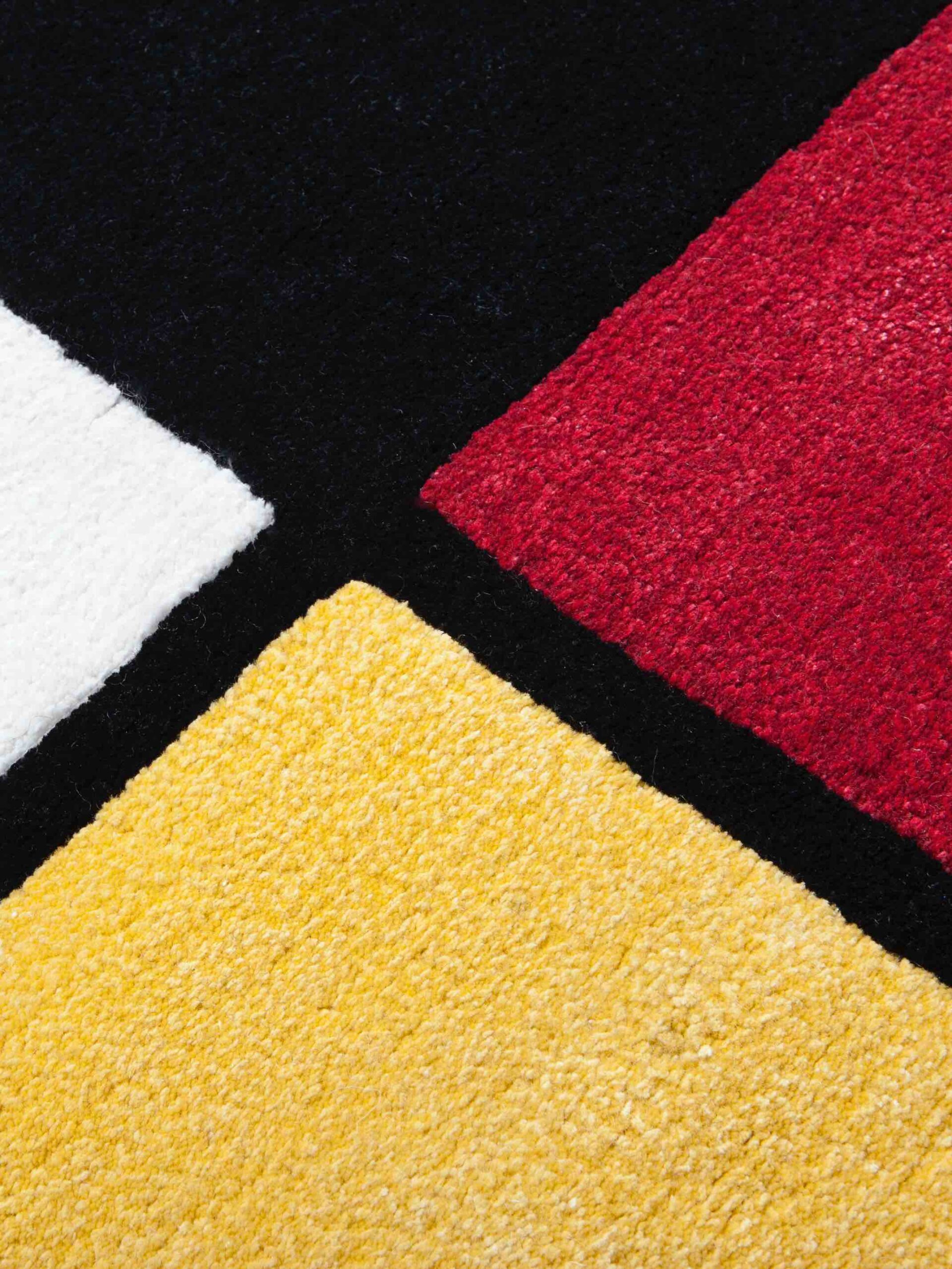 Mondrian Designer Handmade Rug | Size: 6' 7