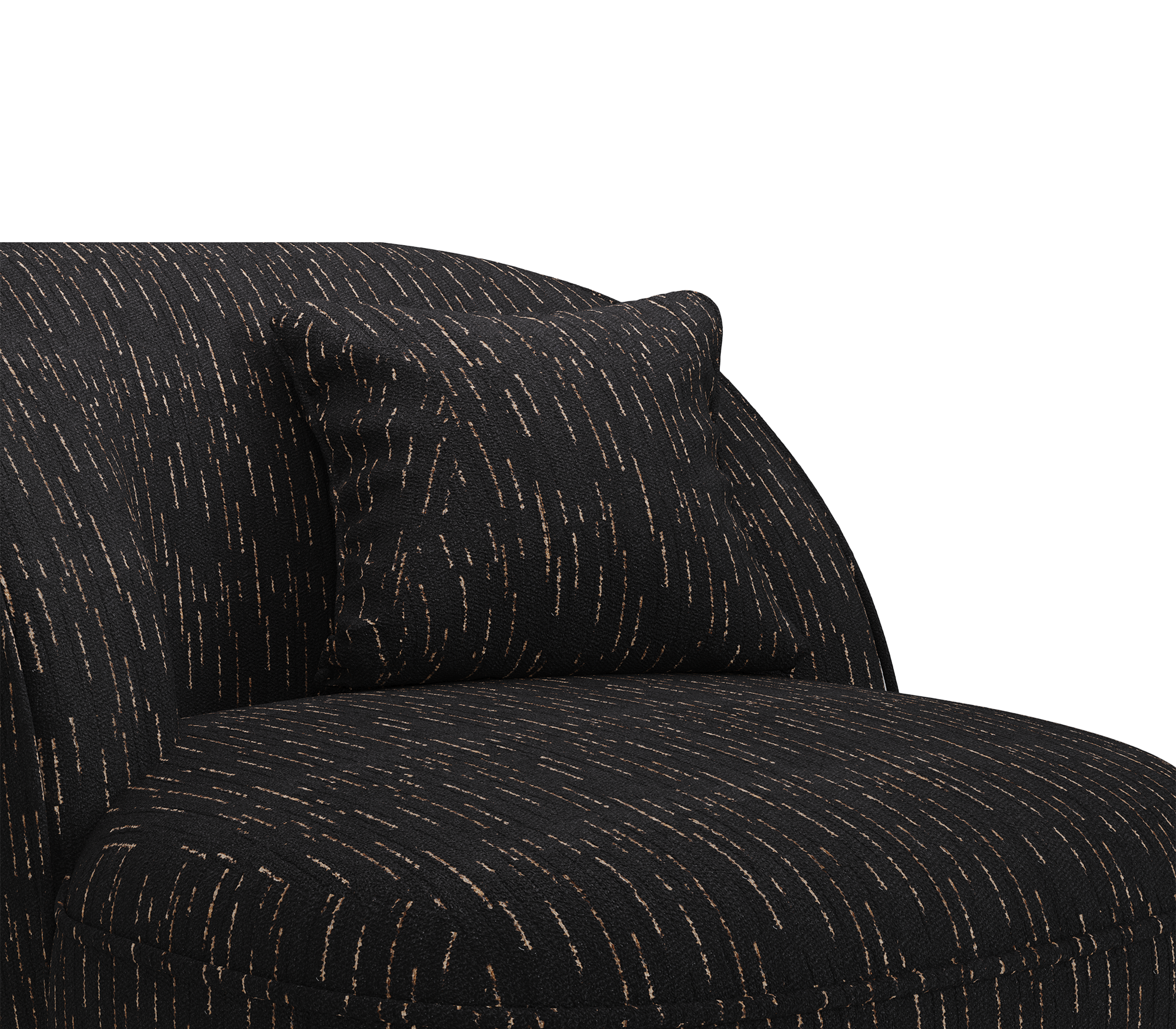 Angora Black Armchair