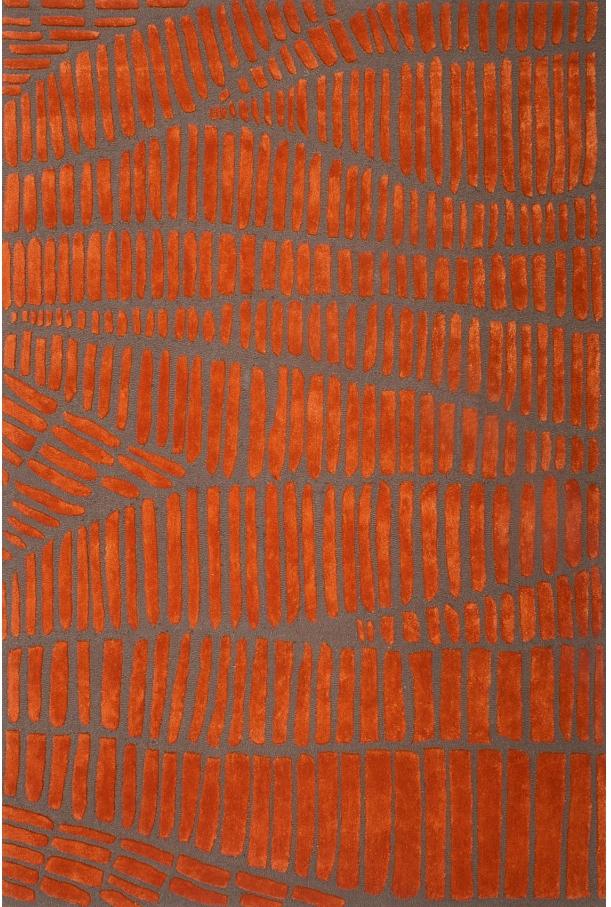 Tomato Wool / Viscose Hand-Tufted Rug